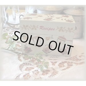 画像: 40%OFF キッチン柄レシピボックス